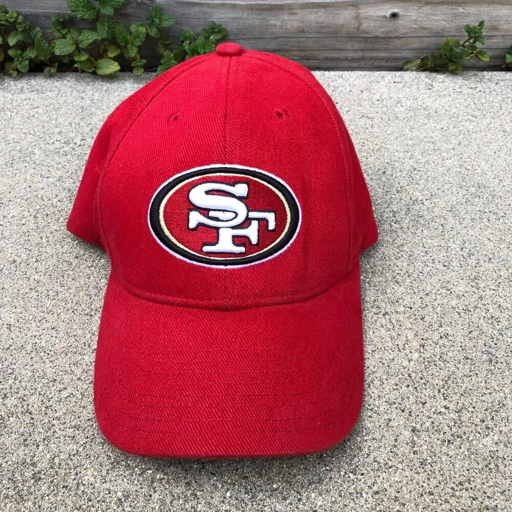 Vintage NFL San Francisco 49ers Baseball Hat Men's Adjustable Cap Red - Picture 1 of 5